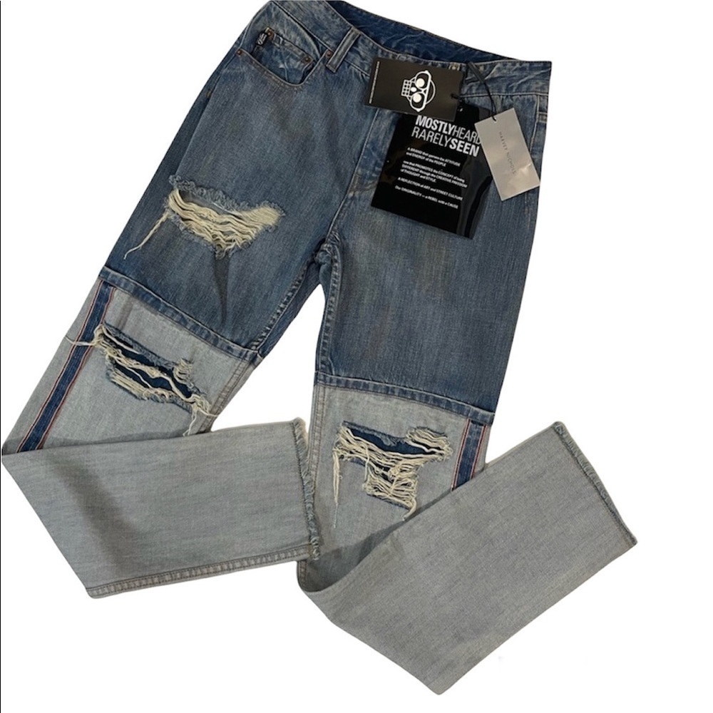 MHRS Mostly Heard Rarely Seen "Helter Skelter Jeans" Men's size 30 BNWT